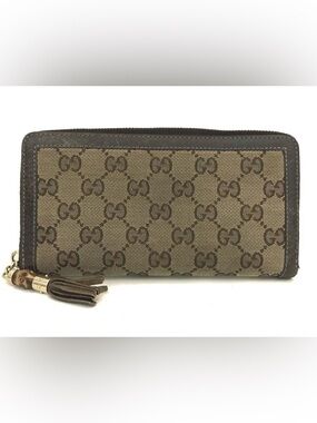 Gucci Bamboo Monogram Zippy Wallet